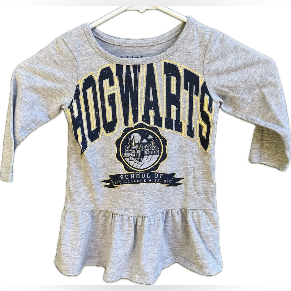 Harry Potter Toddler Girl Grey Drop Waist Dress - Size 18M